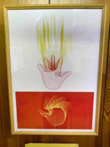 Červeno žltý obraz ruky